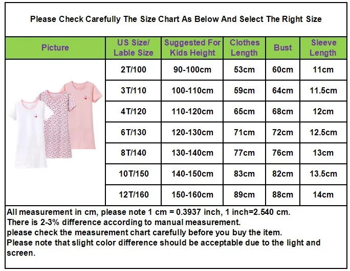 4 Colors princess nightdress pajamas for girls cotton nightgown girls sleepwear dress size