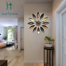 Луи мода настенные часы Европейский стиль гостиная творческая личность Современная атмосфера простой столовая украшения