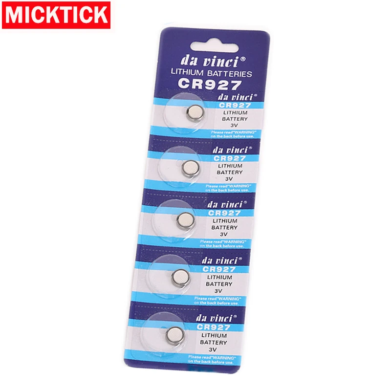 5 шт./упак. 3V CR927 литий Батарея Cr 927 Dl927 Ecr927 5011l Br927 Lm927 5011lc Kcr927 часы Кнопка монета клеток батареи