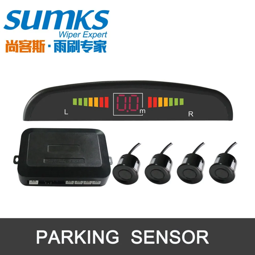 Buzzer car parking assistance with 4 sensors and LED display Reverse