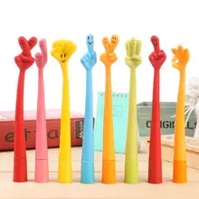 10 шт. креативные Канцтовары руки форма изгиба шариковая ручка стильная футболка с изображением персонажей видеоигр палец ручка канцелярская для магазина школьные подарки