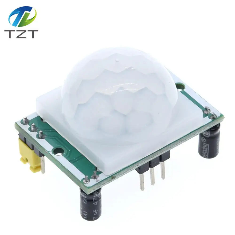 2pcs ajustar ir Pyroelectric Infrared Ir Sensor De Movimiento Pir Detector Hc-sr501