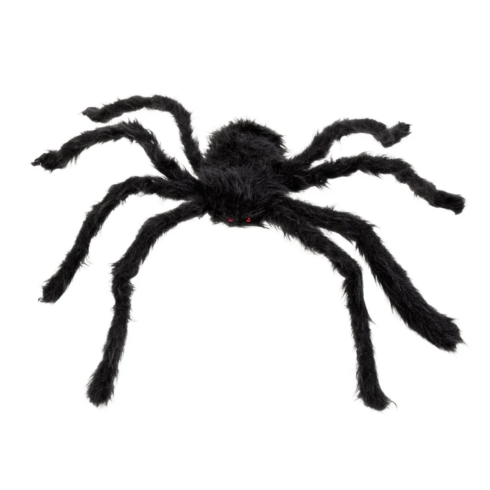 Новый 30 см черный паук Плюшевые кукольная игрушка/Хэллоуин Декор
