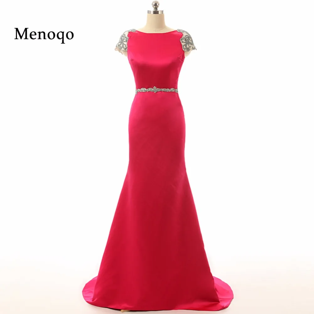 2017 Real Pictures Cap sleeve Trumpet Mermaid Handmade Beads Applique Low back Special Occasion Sexy Prom Dresses Fast Shipping