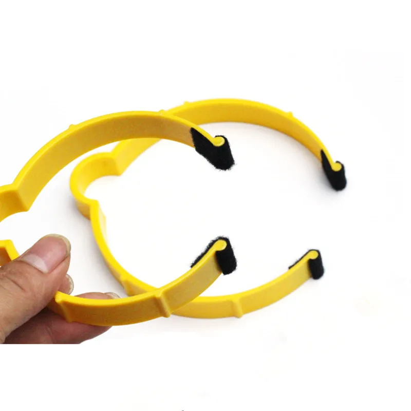 

Yellow PVC Car Wrap Sticker Clamp Vinyl Film Sheet Clip Fastener Roll Clamp Ring 5 pcs