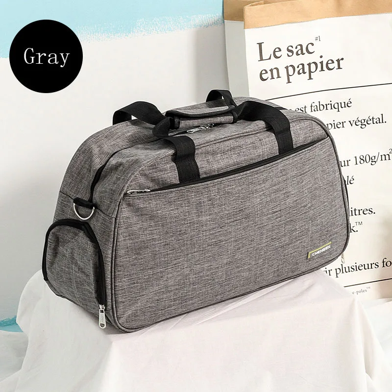Новая Женская дорожная сумка стильные водонепроницаемые портативные сумки для выходных многофункциональная мужская дорожная сумка в деловом стиле сумка через плечо - Цвет: S   Gray  Travel bag