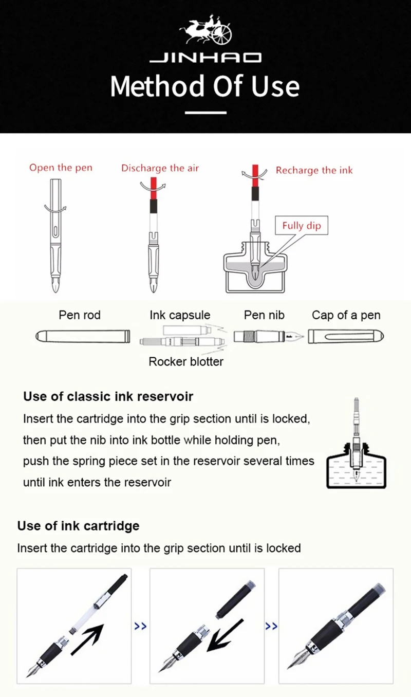 Jinhao Dragon перьевая ручка Роскошная Высококачественная tinta Caneta Tinteiro pena Stylo Plume Kaco металлическая ручка офисный подарок