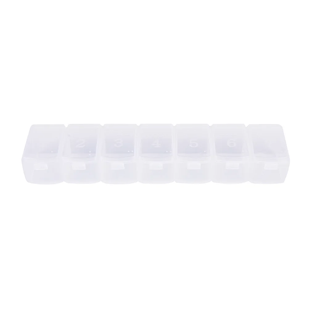 Mini Pill Box Organizer Tablet Holder 2/7/21 days Slot Weekly Medicine Container Organizer Case For diet pills box - Цвет: as pic