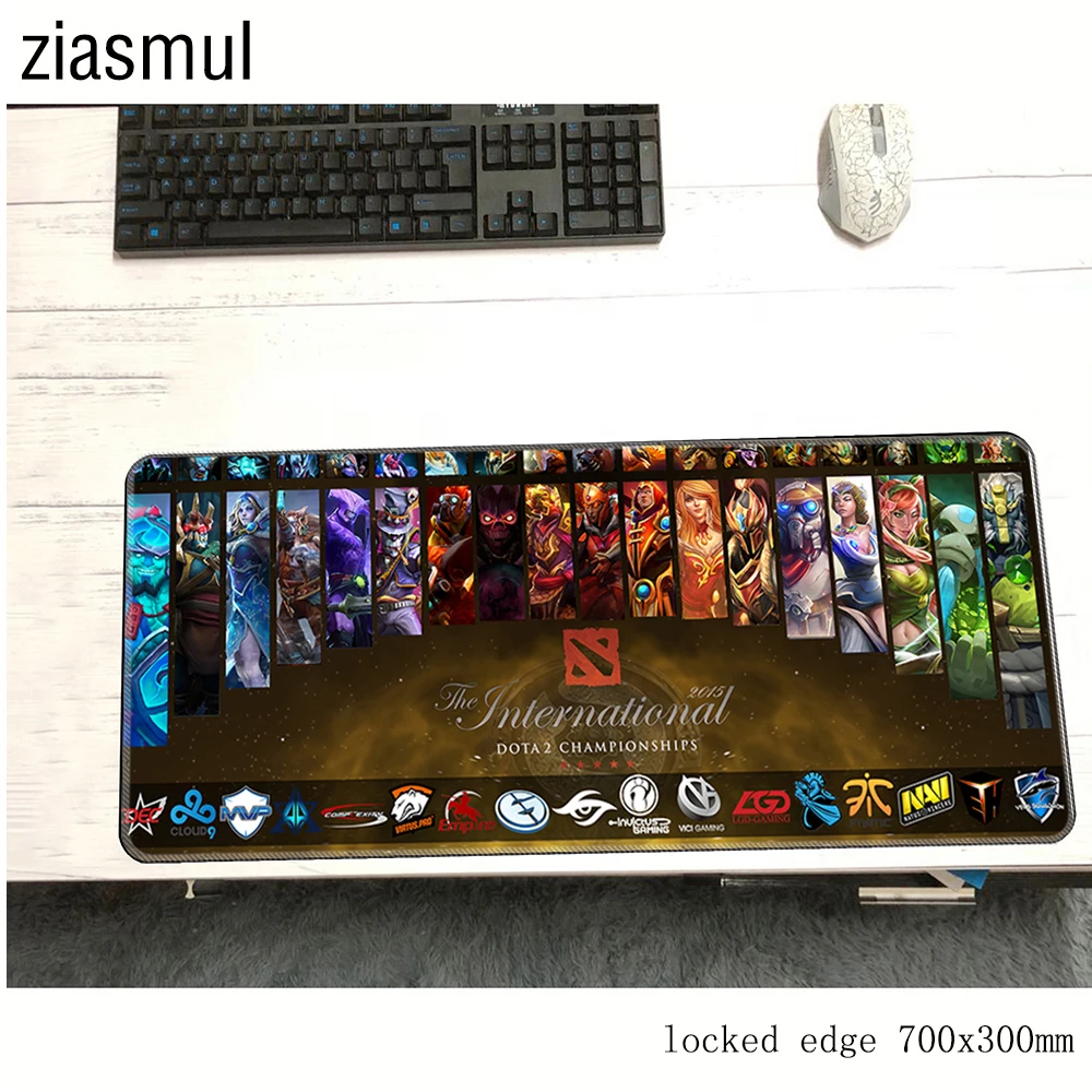  dota 2 mouse pad 700x300x3mm pad to mouse notbook computer mousepad Popular gaming padmouse gamer t