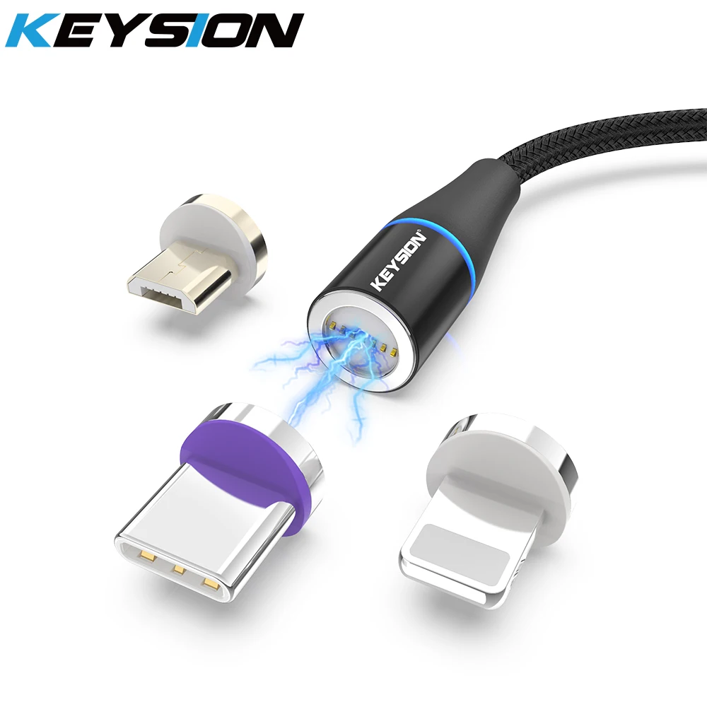 

KEYSION 5A Super Fast Charging Magnetic Type-C Cable For Huawei Micro USB C 3A Phone Magnet Charger For iPhone Samsung Xiaomi
