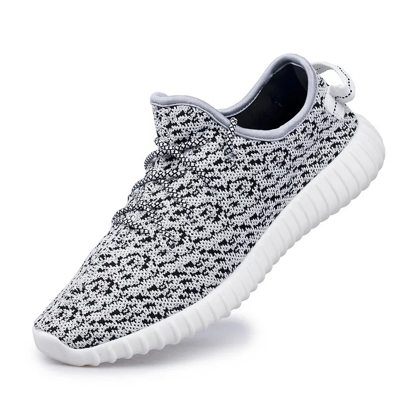 

VSIOVRY Size 36- 46 Summer Sneakers Men Shoes Knit Upper Breathable Men's Casual Flat Sneakers Fashion Lightweight Unisex Shoes