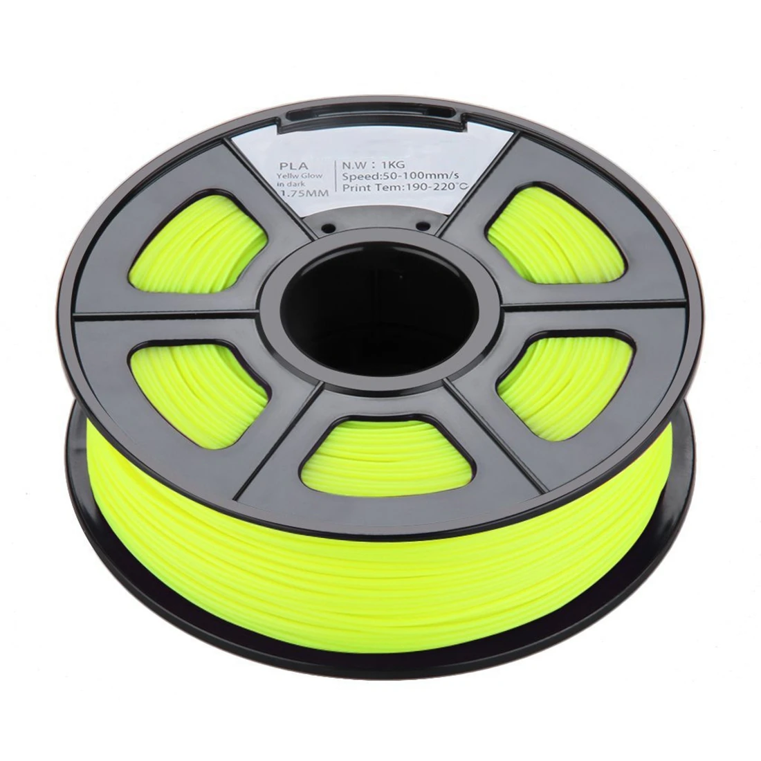

BLEL Hot New 1.75mm Glow in the Dark PLA 3D Printer Filament - 1kg Spool (2.2 lbs) - Dimensional Accuracy +/- 0.02mm (Yellow)
