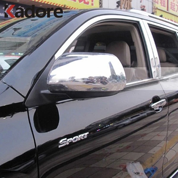 Для Toyota Highlander 2008 2009 2010 2011 2012 2013 Chrome заднего вида Зеркало заднего вида чехол Кепки Накладка аксессуары