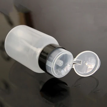 

NEW 210ml Empty Clear Pump Liquid Dispenser UV Gel Polish Nail Remover Cleaner Acetone Nail Repair Toolfor Nail Clean