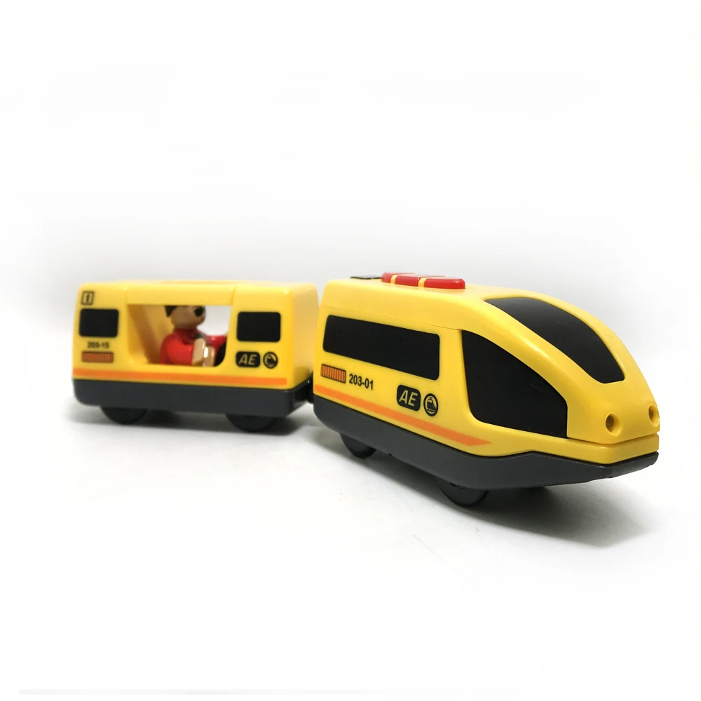 Elétrico com Controle Brinquedo para Crianças com Trilho Elétrico de Madeira com Controle Compatível com Briado Vermelho e Branco Trem Remoto 14 Brinquedos e hobbies