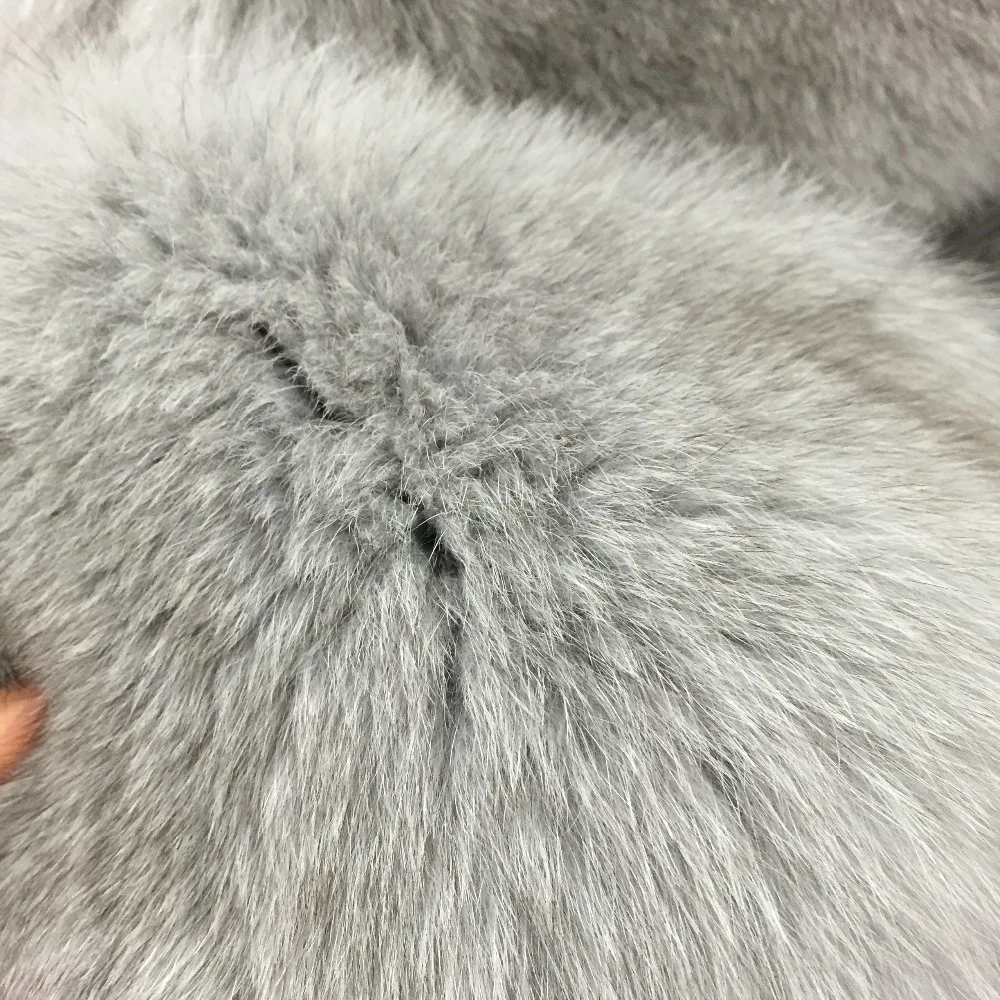 Cheap SQXR FUR Real Fox Fur Vest Women  New Fashion Genuine Fox Fur Coat Gilet  Jacket Winter with mink fur vest 4