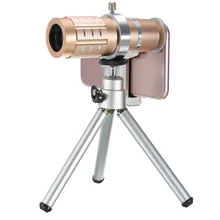 Универсальные зажимы для объектива телефона Комплект телескоп HD 12x оптический телеобъектив зум линзы для Xiaomi redmi Meizu смартфон со штативом