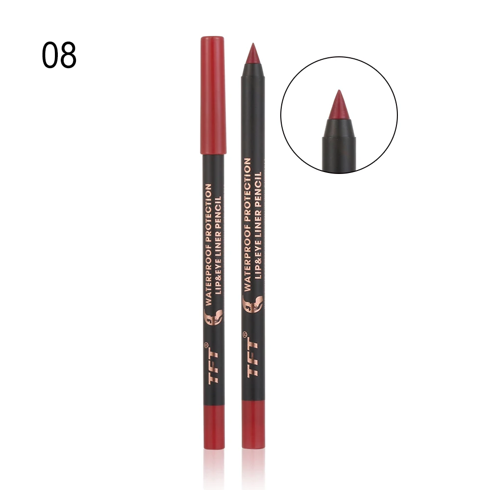 2Pcs Fashion Women Long-lasting Eye Liner Pencil Pigment White Color Waterproof Eyeliner Pen Eye Cosmetics Makeup Tools - Цвет: 8