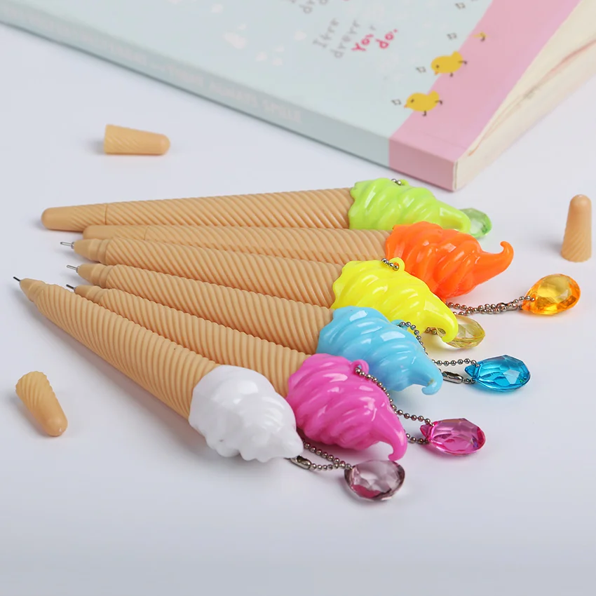 1 шт. креативная ручка для мороженого гелевая ручка Kawaii Caneta материал Escolar канцелярские принадлежности для офиса школьные принадлежности подарок случайный цвет