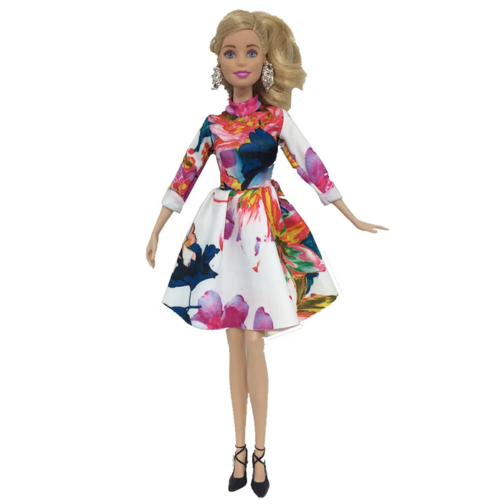 

NK 2019 Newest Doll Dress Beautiful Handmade Party ClothesTop Fashion Dress For Barbie Noble Doll Best Child Girls'Gift 083d DZ