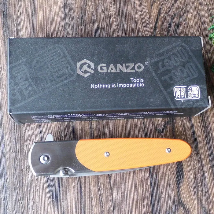 58-60HRC Ganzo G743-1 440C G10 или деревянная ручка складной нож инструмент для выживания кемпинга охотничий карманный нож тактический edc Открытый инструмент