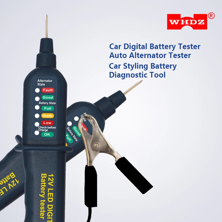 VT15C Смарт 12 в автомобильный аккумулятор тестер цифровой автоматический анализатор генератора перед зарядкой проверка диагностический инструмент вольтметр 6 светодиодный индикатор