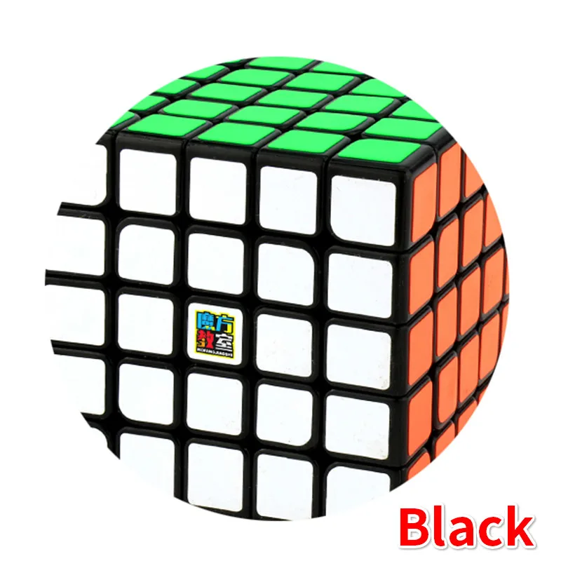 MoYu Cubing класс Meilong 5x5 5 слойный магический скоростной куб без наклеек профессиональный 5x5x5 Кубики-головоломки - Цвет: Черный