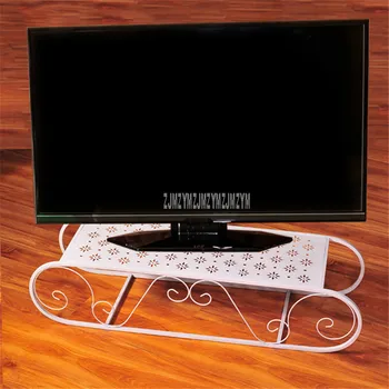 

European style Universal Desktop LED LCD TV Stand Support Base Iron Art Metal Stronger Desk Tabletop TV Base Bracket 100*30*20cm