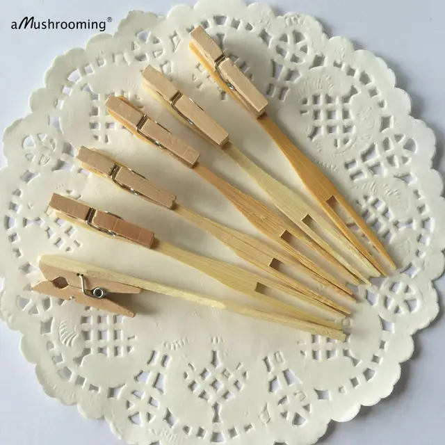 25 Pieces Lot Rustic Wedding Decor Bamboo Fruit Fork With 3cm Wooden Mini 25 Pieces Lot Rustic Wedding Decor Bamboo Fruit Fork With 3cm Wooden Mini