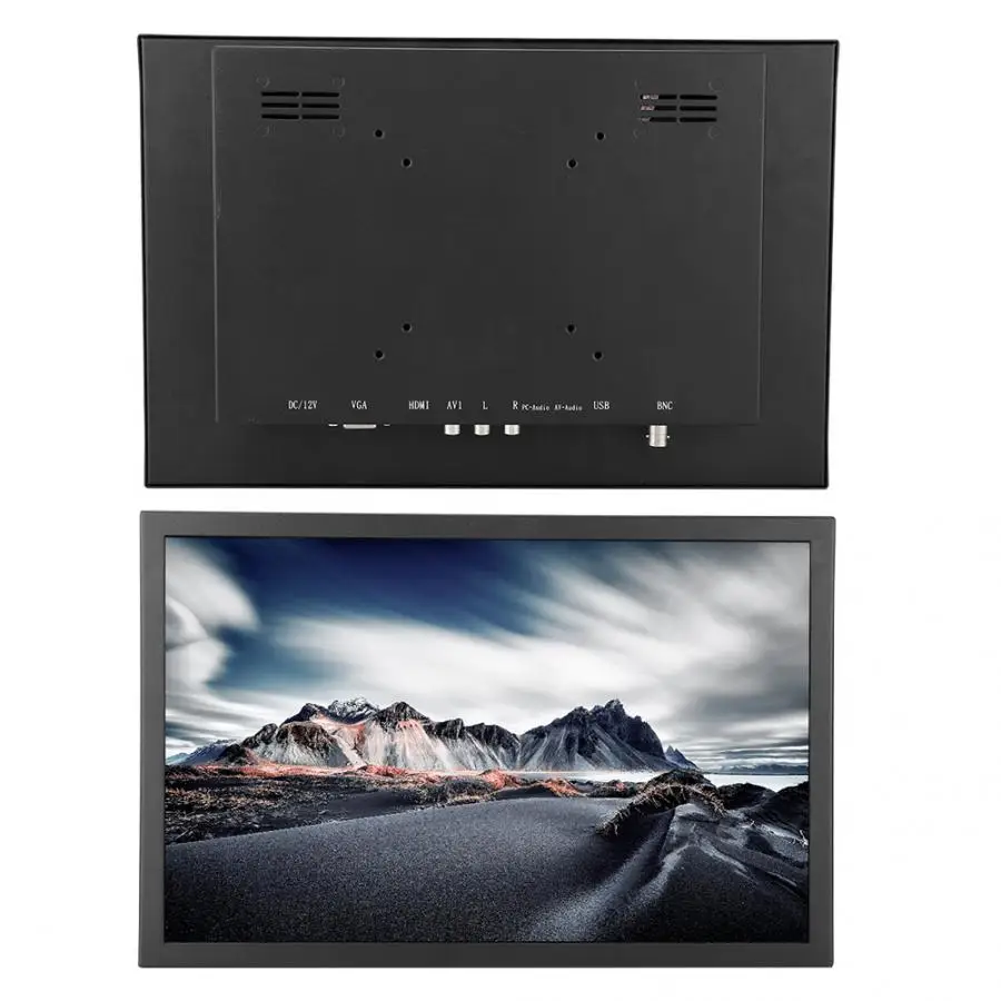 ЖК монитор hdmi 14 дюймов 16:10 1280*800 промышленный встроенный BNC/VGA/HDMI дисплей 100 240 В