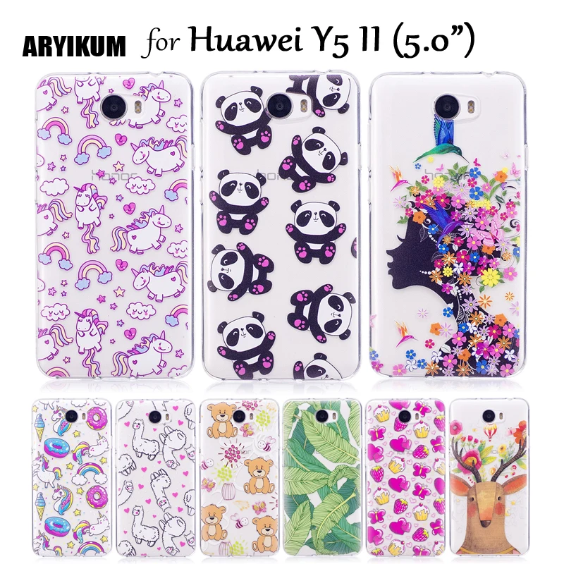 Чехол для телефона ARYIKUM Etui Huawei Y5 II Y5II 2 Lte CUN-L21 силиконовый прозрачный чехол с
