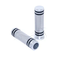 Мотоцикл " 25 мм, серебристый алюминий CNC Ручка Бар рукоятки для Harley Sportster Touring Dyna Softail на заказ