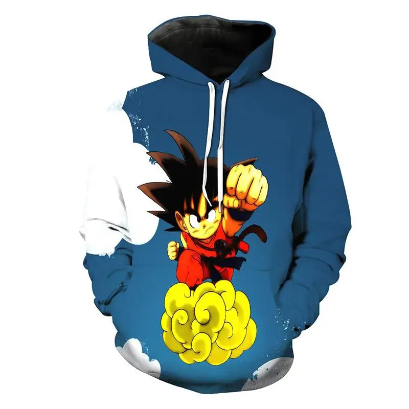 

Anime Cute Hoodies 2018 Winter Classic 3d Dragon Ball Z Printed Hooded Sweatshirts Casual O-neck Pullovers Sweats Unisex