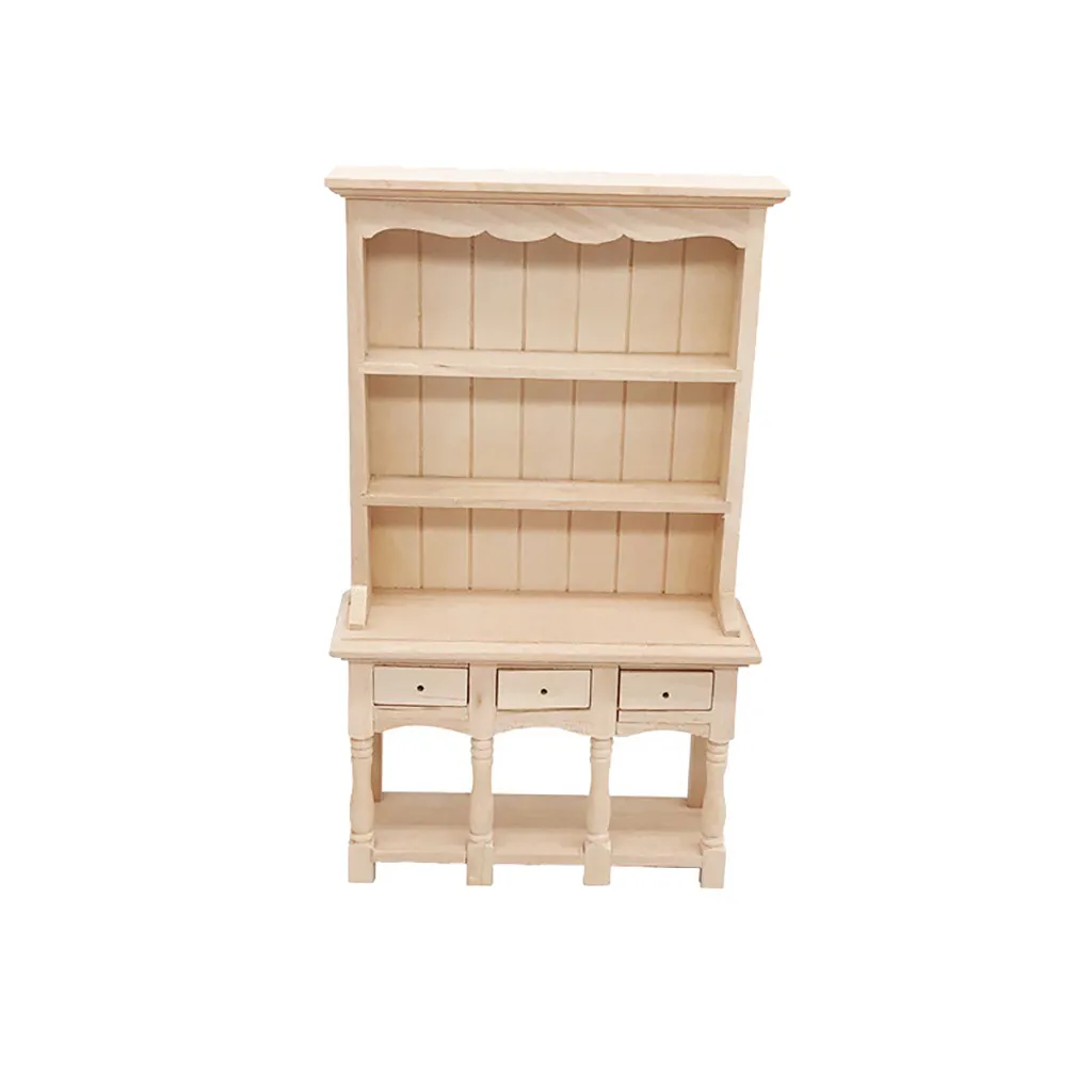

House Miniature Furniture Accessory 1/12 Mini Dollhouse Bookcase Furniture Cabinet Miniature Living Room Kids Toy L419