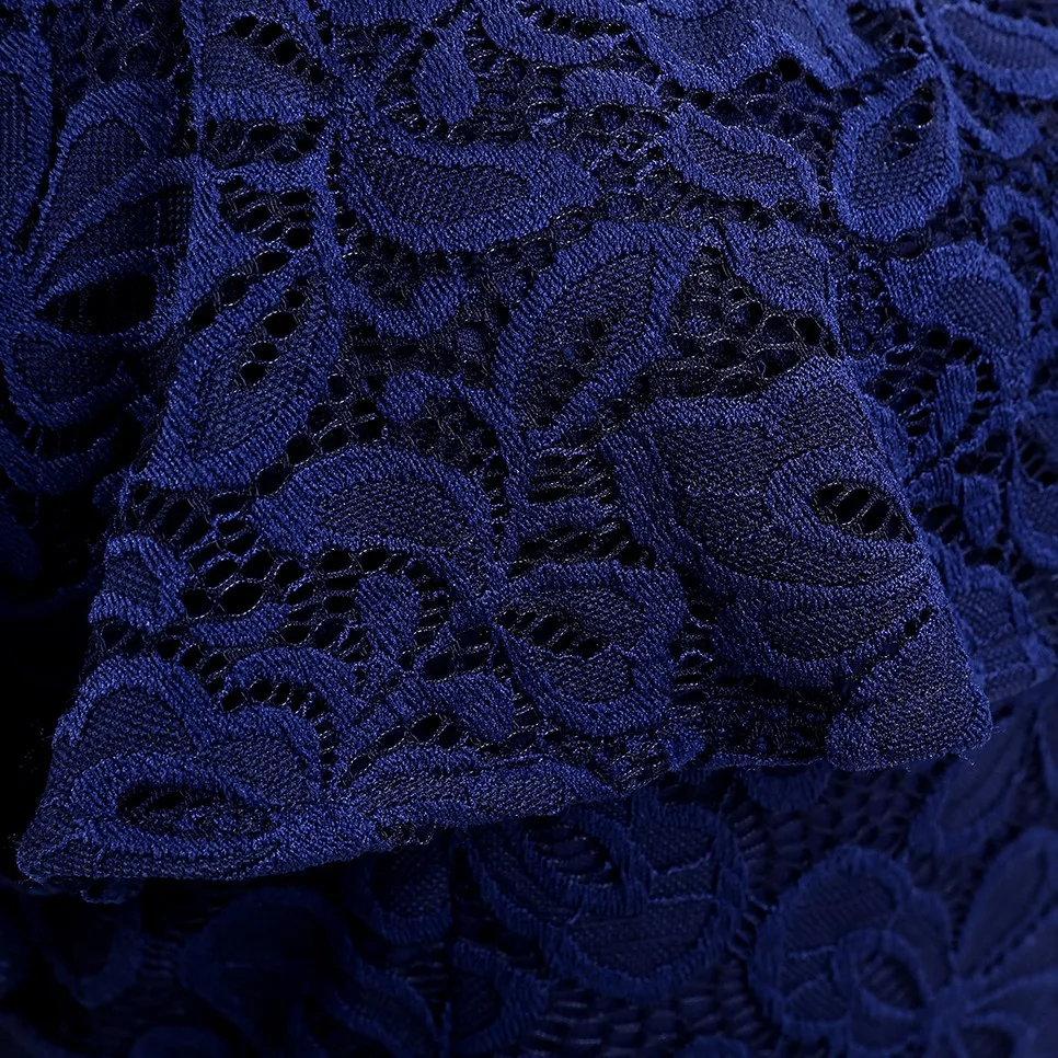 Женские Коктейльные Вечерние платья сексуальные кружевные трапециевидные короткие темно-синие коктейльные платья с открытыми плечами короткие платья для особых случаев