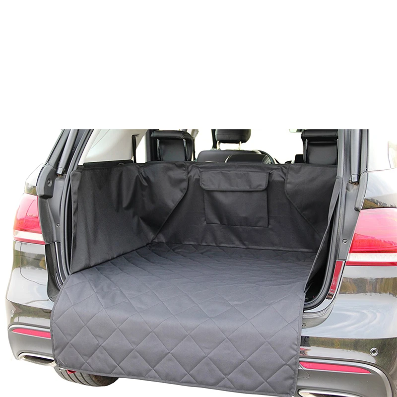 Waterproof Pet Mat Dog Carriers safe Cargo Liner Cover Washable Car travel Protector Back Seat Cover Pockets for SUV Pet Barrier5