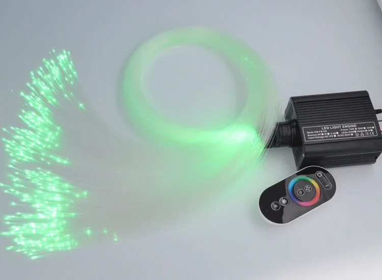 Óptica + Rgb Kit de Iluminação Fibra 0ptic Estrela Teto 0.75mm 150 Pces * 2 m Pmma Luz Engien Toque Remoto 16 w Led 16 de iluminação teto 0.75mm (150 pces *