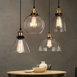 Персонализированные стеклянные винтажные подвесные светильники подвесные лампы светодиодные лампы для дома скандинавские подвесные