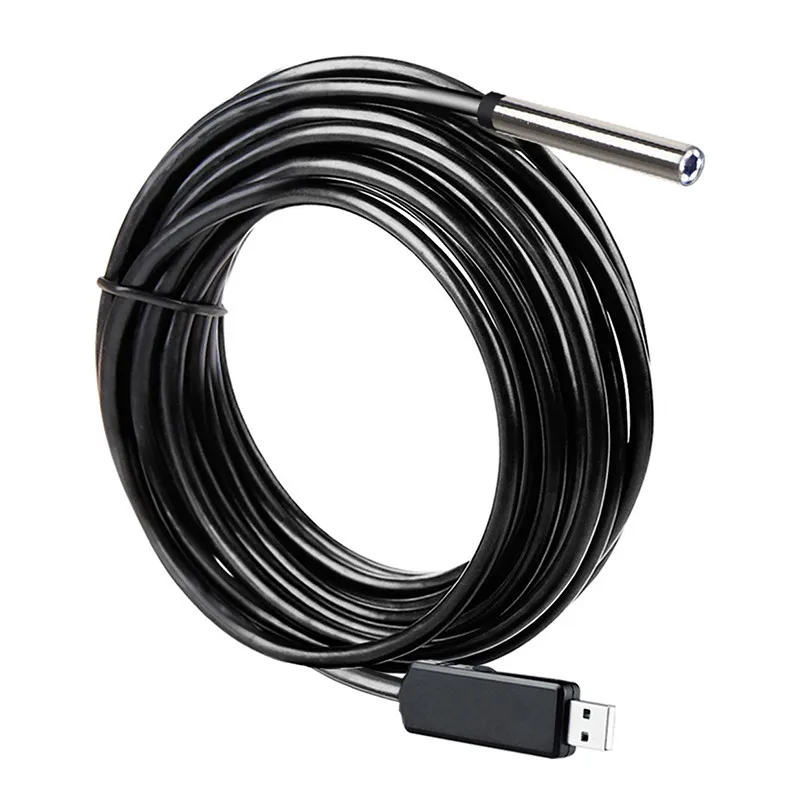 Endoscopic 8.5mm Lens USB Android Endoscopic Camera Detection Mirror Miniature Probe Waterproof 15m
