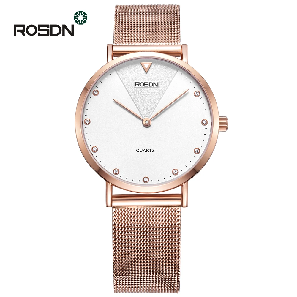 Fashion Golden Women Watches Ladies wrist watch men ROSDN Brand Ultra thin Couple quartz watches relogio feminino reloj mujer Fashion Golden Women Watches Ladies wrist watch men ROSDN Brand Ultra thin Couple quartz watches relogio feminino reloj mujer