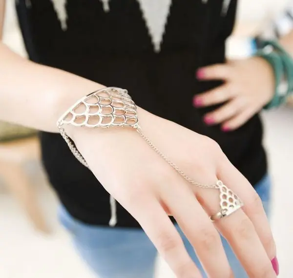 NADEEM, женские богемные кольца с несколькими кристаллами, браслет на кончик пальца и цепочка, набор колец на палец, Модный женский подарок для девушек, Ювелирное кольцо в стиле панк - Цвет основного камня: ND3789S