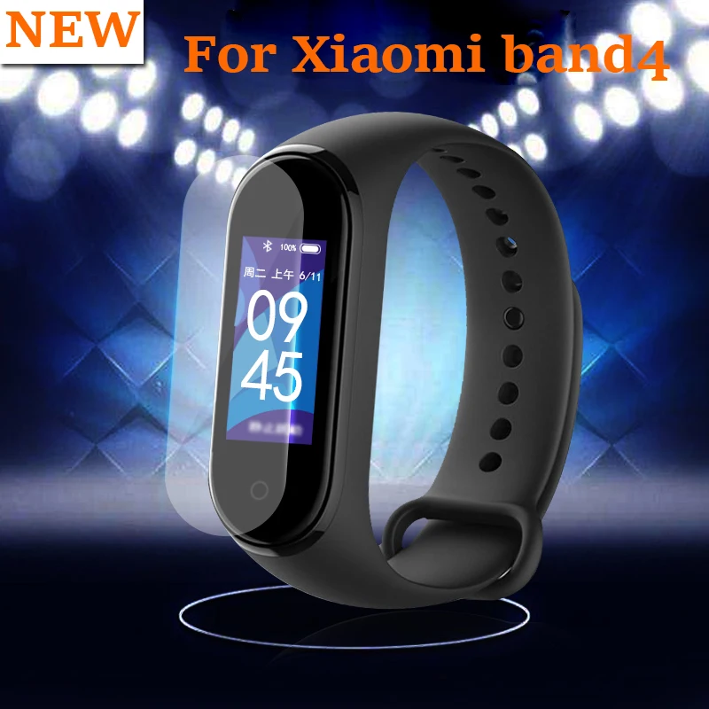 Для Xiaomi mi Band 4 защитная пленка для экрана Мягкий ТПУ ультра прозрачный MiBand смарт