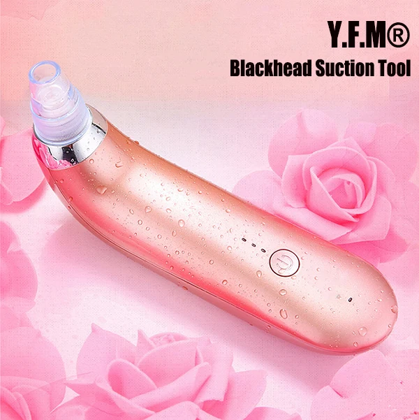 Y.F.M<ALIMT >®</ALIMT> Rechargeable Electric Blackhead Suction Acne Remover Vacuum Microdermabrasion Pore Cleanser Facial Skin