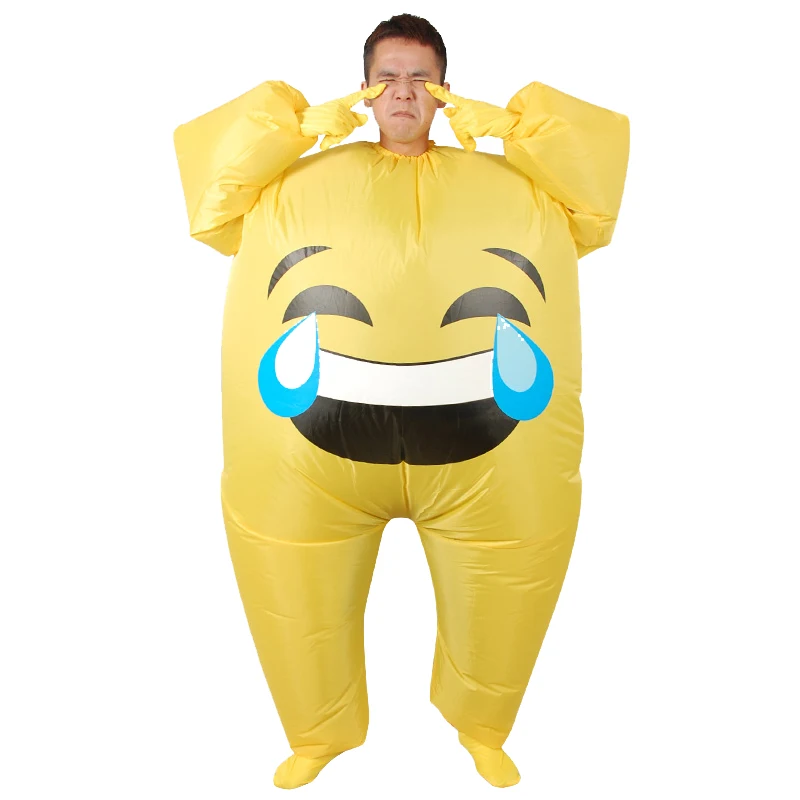 Inflatable Face Emoji Costume for Adult Cosplay Clothing Funny Smile Cry Face Full Body Purim Carnival Halloween Party Costumes Inflatable Face Emoji Costume for Adult Cosplay Clothing Funny Smile Cry Face Full Body Purim Carnival Halloween Party Costumes