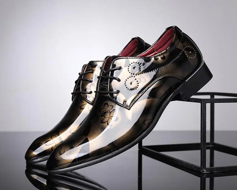 Patent Leather Oxford Shoes For Men Dress Shoes Men Formal Shoes