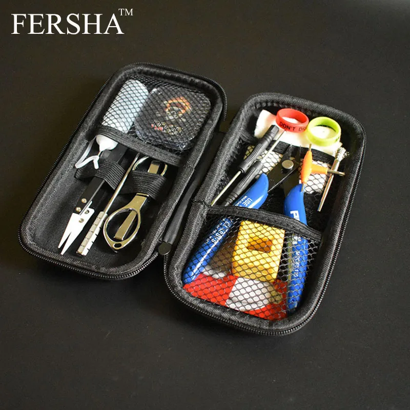 Новый FERSHA мини Vape DIY сумка для инструментов Пинцет плоскогубцы проволочный