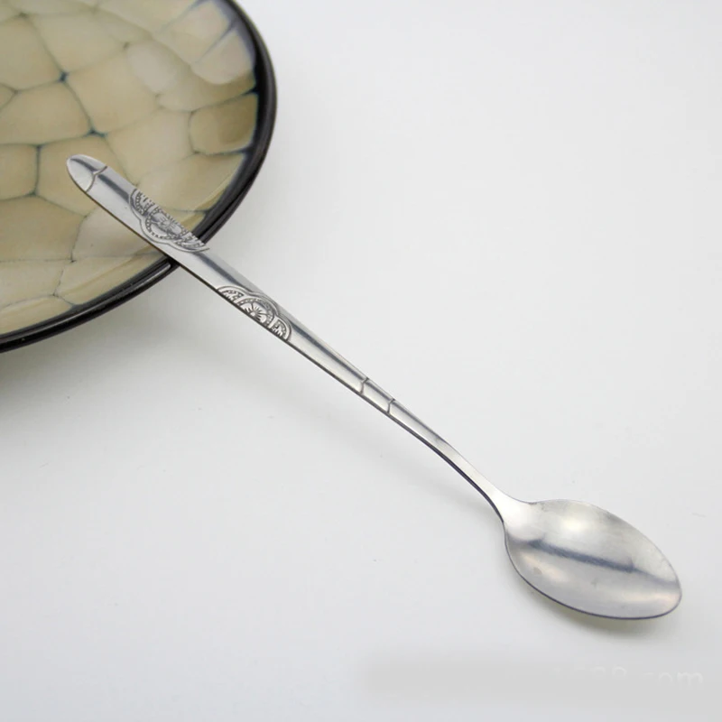 OBR 1 шт. ложки для чая и кофе из нержавеющей стали с длинной ручкой коктейльное десертное мороженое суп металлические ложки столовые приборы, для кухни