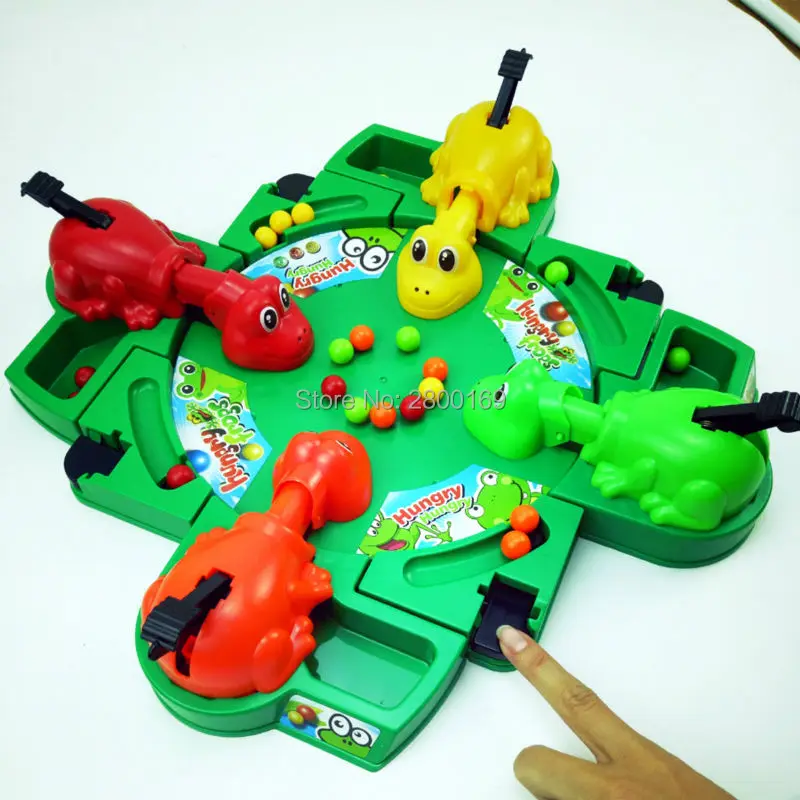 Пластиковая многопользовательская большая подача лягушка 3D настольная игра Смешные гаджеты взаимодействие родителя и ребенка Голодные лягушки обучающие игрушки