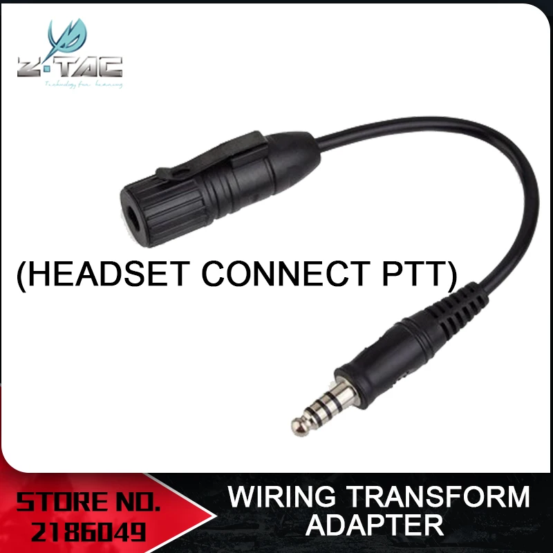 

Z Tactical Element Airsoft Wiring Transform Adapter Wire Connect Headset mic with Ptt Z145