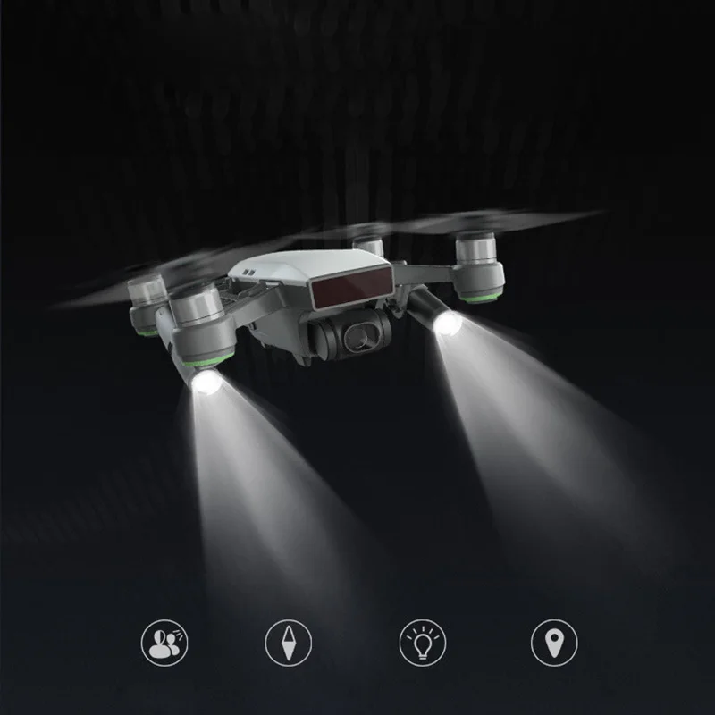 Pgytech DJI Spark Drone Портативный ночной полет светодиодный свет освещение для DJI Spark Drone аксессуары